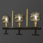 لوستر خطی سه شعله