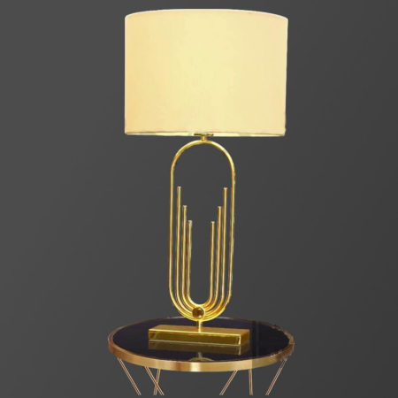 آباژور رومیزی سفید-آنتیک