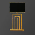 آباژور رومیزی آنتیک-مشکی