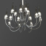 لوستر 16 شعله نقرهای