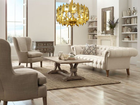 پس زمینه لوستر 14 شعله آنتیک