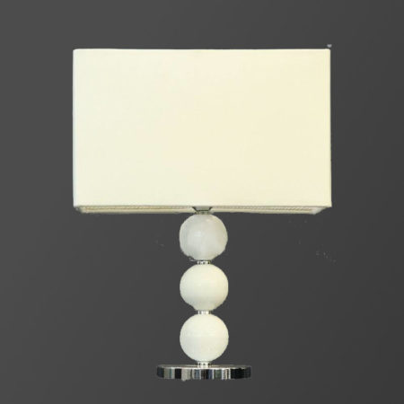 آباژور رومیزی سفید