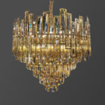 لوستر کریستالی-برنزی