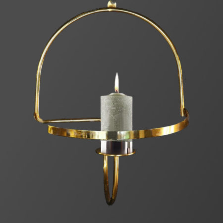 لوستر شمعی تک شعله