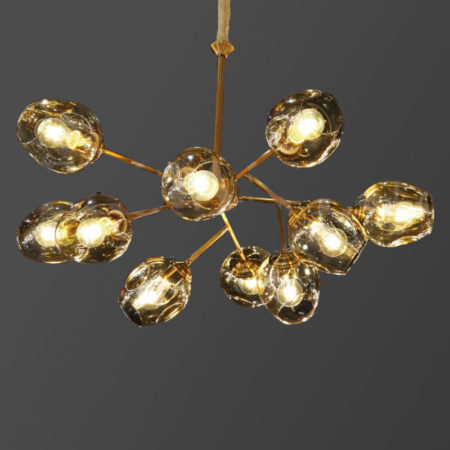 لوستر 10 شعله آنتیک نامنظم