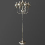 آباژور ایستاده نقره‌ای