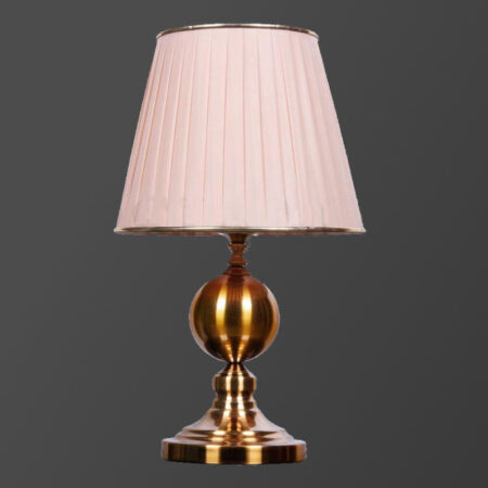 آباژور رومیزی صورتی و آنتیک